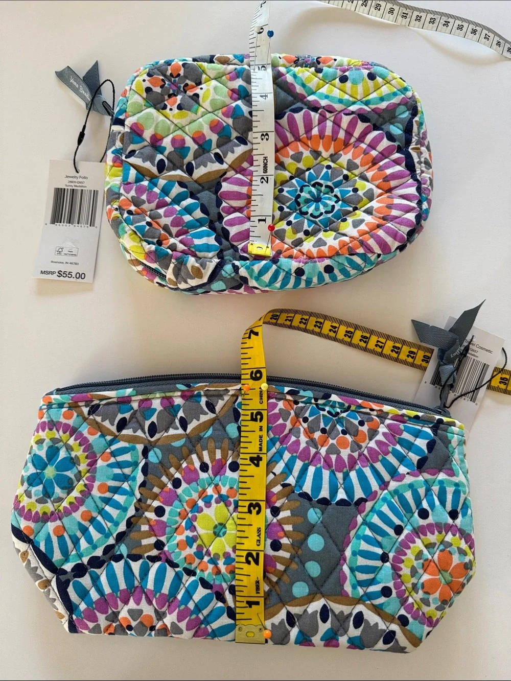 Vera Bradley NWT Travel Set - Jewelry Folio & Medium Cosmetic Case